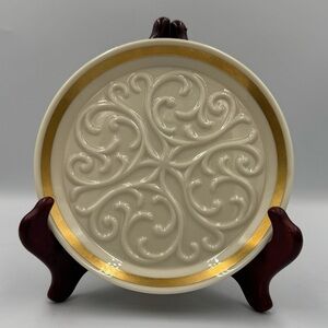 Vintage Lenox Wine Bottle Coaster Seville Collection Gold